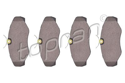 Комплект тормозных колодок, дисковый тормоз TOPRAN 207 089