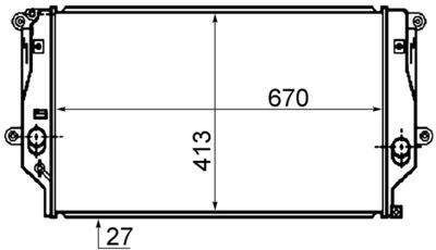 Radiators, Motora dzesēšanas sistēma MAHLE CR1082000S