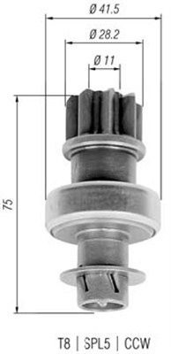 Ведущая шестерня, стартер MAGNETI MARELLI 940113020316