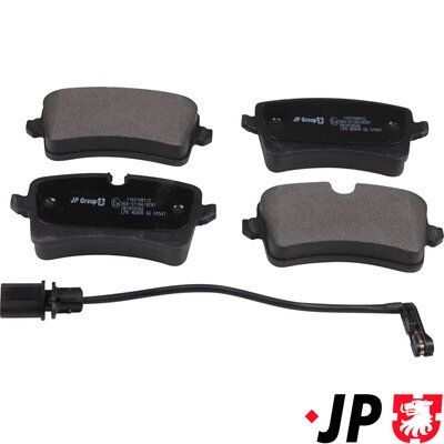 Bremžu uzliku kompl., Disku bremzes JP GROUP 1163708510