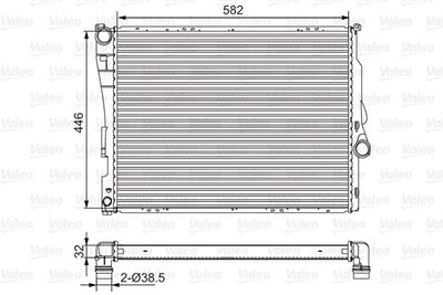 Radiators, Motora dzesēšanas sistēma VALEO 701523