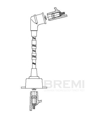 Augstsprieguma vads BREMI 755F68