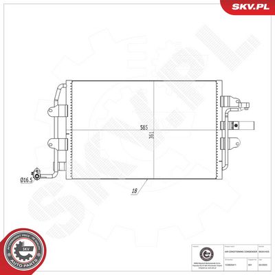 Конденсатор, кондиционер ESEN SKV 86SKV435