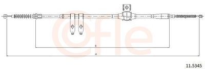 Тросик, cтояночный тормоз COFLE 92.11.5345