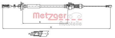 Тросик газа METZGER 1173.7