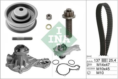 Ūdenssūknis + Zobsiksnas komplekts Schaeffler INA 530 0003 30