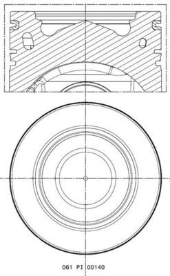 Virzulis MAHLE 061 PI 00140 000