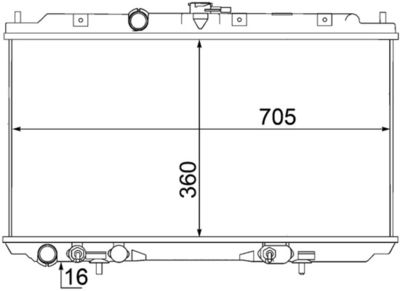 Radiators, Motora dzesēšanas sistēma MAHLE CR 1488 000S
