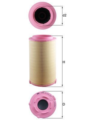 Gaisa filtrs MAHLE LX5051