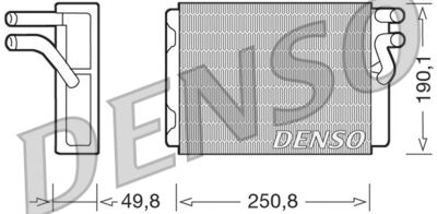 Теплообменник, отопление салона DENSO DRR33010