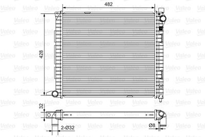 Radiators, Motora dzesēšanas sistēma VALEO 732400