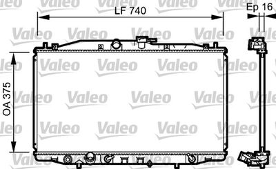 Radiators, Motora dzesēšanas sistēma VALEO 735050