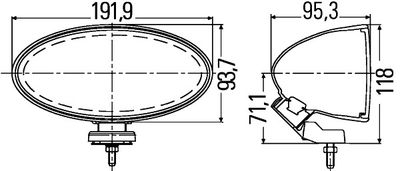 Miglas lukturu komplekts HELLA 1NB 007 892-821