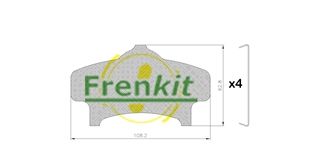 Pretčīkstēšanas plēve, Bremžu uzlikas FRENKIT 940157