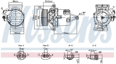 Компрессор, кондиционер NISSENS 890980