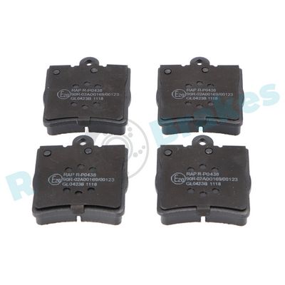 Bremžu uzliku kompl., Disku bremzes RAP BRAKES R-P0438