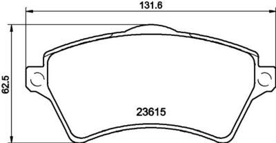 Bremžu uzliku kompl., Disku bremzes HELLA PAGID 8DB 355 009-761
