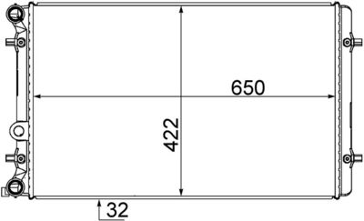 Радиатор, охлаждение двигателя MAHLE CR 769 000S