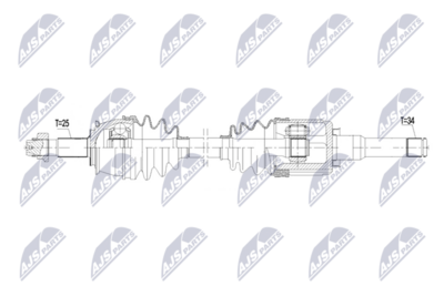 Приводной вал NTY NPW-PL-185