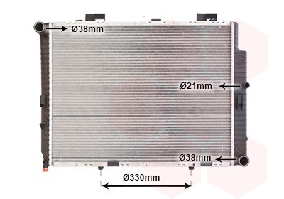 Radiators, Motora dzesēšanas sistēma VAN WEZEL 30002287