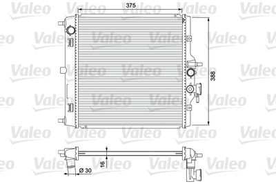Radiators, Motora dzesēšanas sistēma VALEO 701732