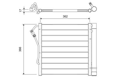 Конденсатор, кондиционер VALEO 817801