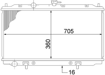 Radiators, Motora dzesēšanas sistēma MAHLE CR 1486 000S