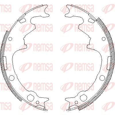 Тормозные колодки REMSA 4511.00