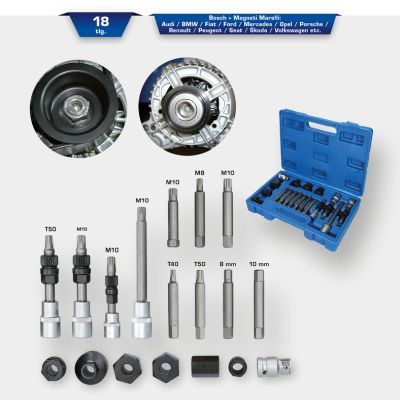 Montāžas instrumentu komplekts, Ģeneratora brīvg. mehānisms KS TOOLS BT571020