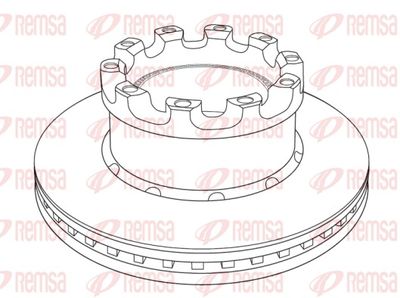 Тормозной диск REMSA NCA1226.20