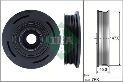 Ременный шкив, коленчатый вал Schaeffler INA 544 0098 10