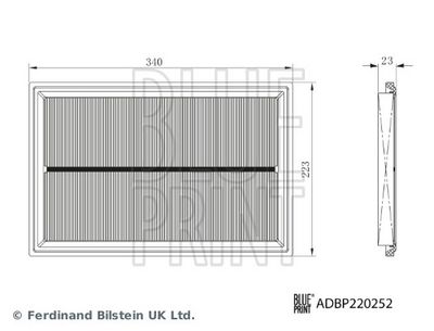 Gaisa filtrs BLUE PRINT ADBP220252