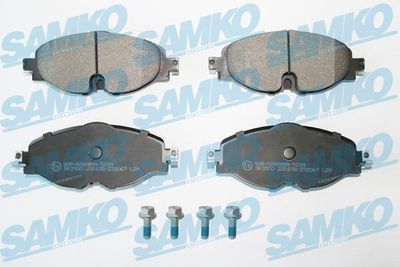 Комплект тормозных колодок, дисковый тормоз SAMKO 5SP2067