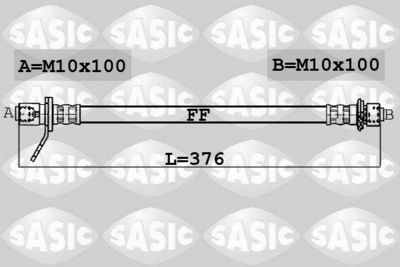 Bremžu šļūtene SASIC 6606053