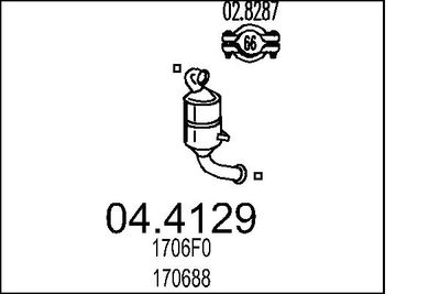 Катализатор MTS 04.4129