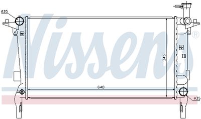 Radiators, Motora dzesēšanas sistēma NISSENS 67554