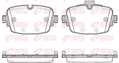 Bremžu uzliku kompl., Disku bremzes REMSA 1739.00
