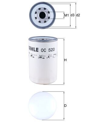 Eļļas filtrs KNECHT OC 520