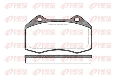 Bremžu uzliku kompl., Disku bremzes REMSA 1113.00
