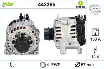 Генератор VALEO 443385