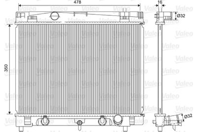 Radiators, Motora dzesēšanas sistēma VALEO 701568