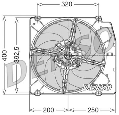 Ventilators, Motora dzesēšanas sistēma DENSO DER01005