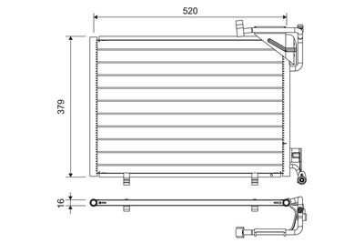 Конденсатор, кондиционер VALEO 814297