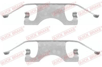 Комплектующие, колодки дискового тормоза QUICK BRAKE 109-1640