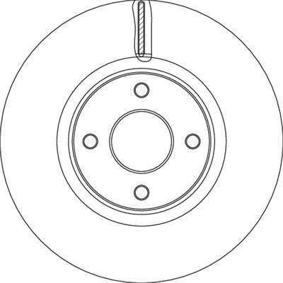 Тормозной диск TRW DF6761S