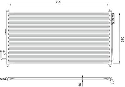 Конденсатор, кондиционер VALEO 810909