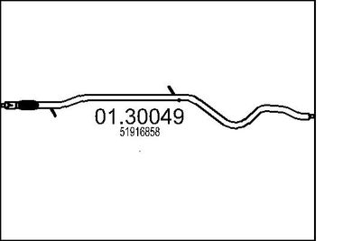 Izplūdes gāzu priekšslāpētājs MTS 01.30049