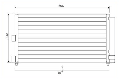 Конденсатор, кондиционер VALEO 818021
