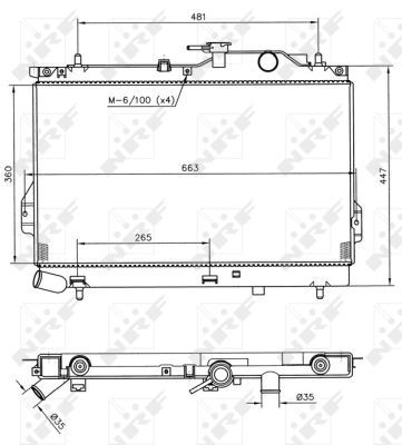 Radiators, Motora dzesēšanas sistēma NRF 53364