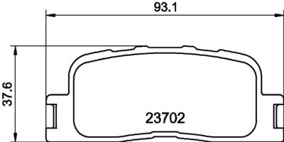 Bremžu uzliku kompl., Disku bremzes HELLA PAGID 8DB 355 011-001